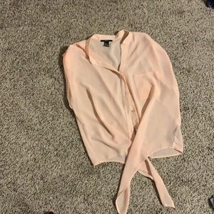 Forever 21 front tie shirt